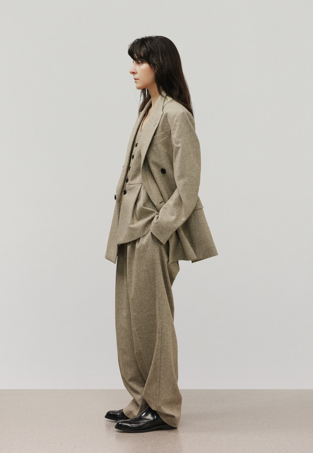 NEP WOOL GILET / ネップウールジレ 詳細画像 Beige 3