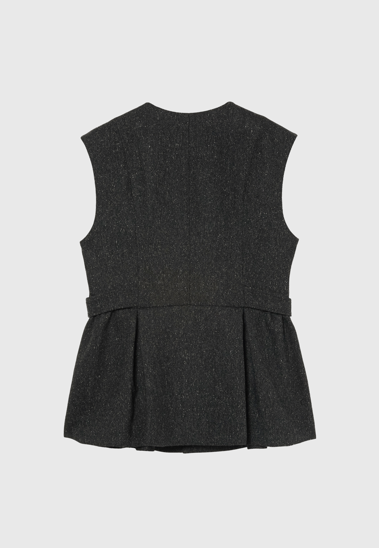 NEP WOOL GILET / ネップウールジレ 詳細画像 Black 5
