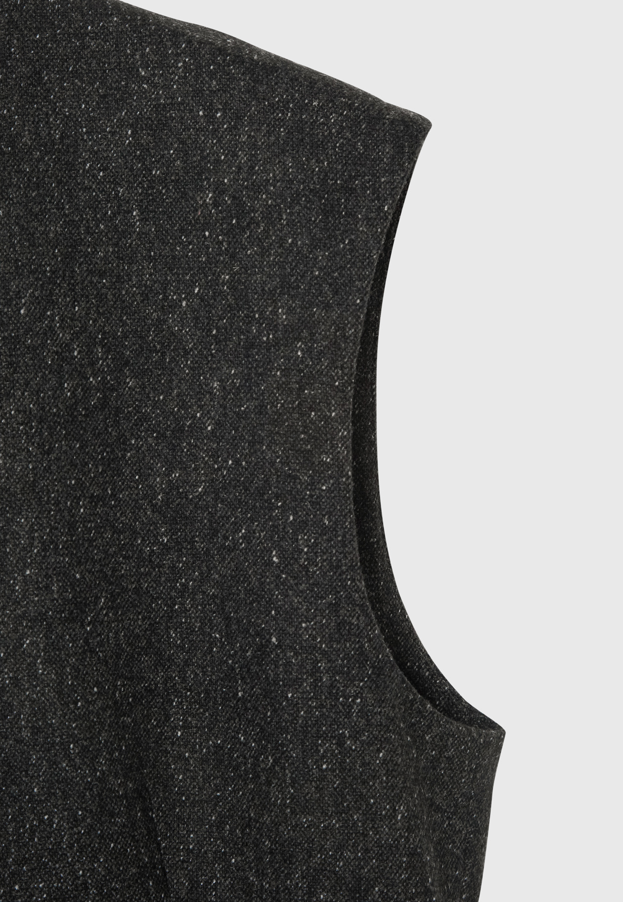 NEP WOOL GILET / ネップウールジレ 詳細画像 Black 7