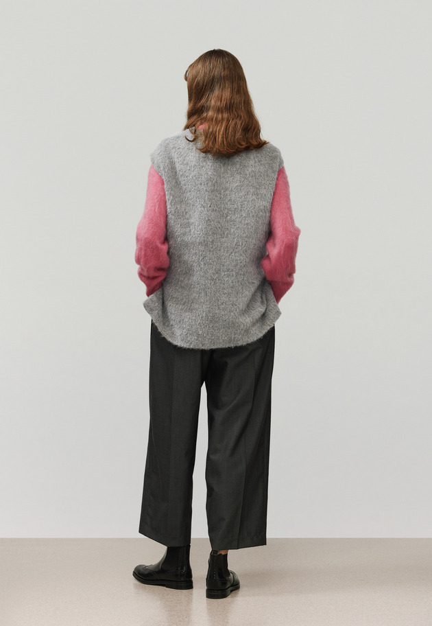 ALPACA MOHAIR SHAGGY GILET / アルパカモヘヤシャギージレ 詳細画像 Gray 3