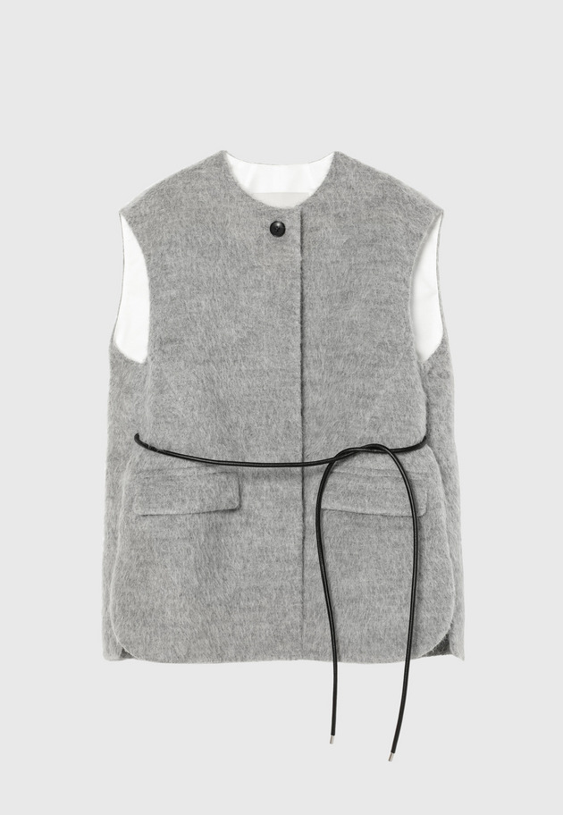 ALPACA MOHAIR SHAGGY GILET / アルパカモヘヤシャギージレ 詳細画像 Gray 7