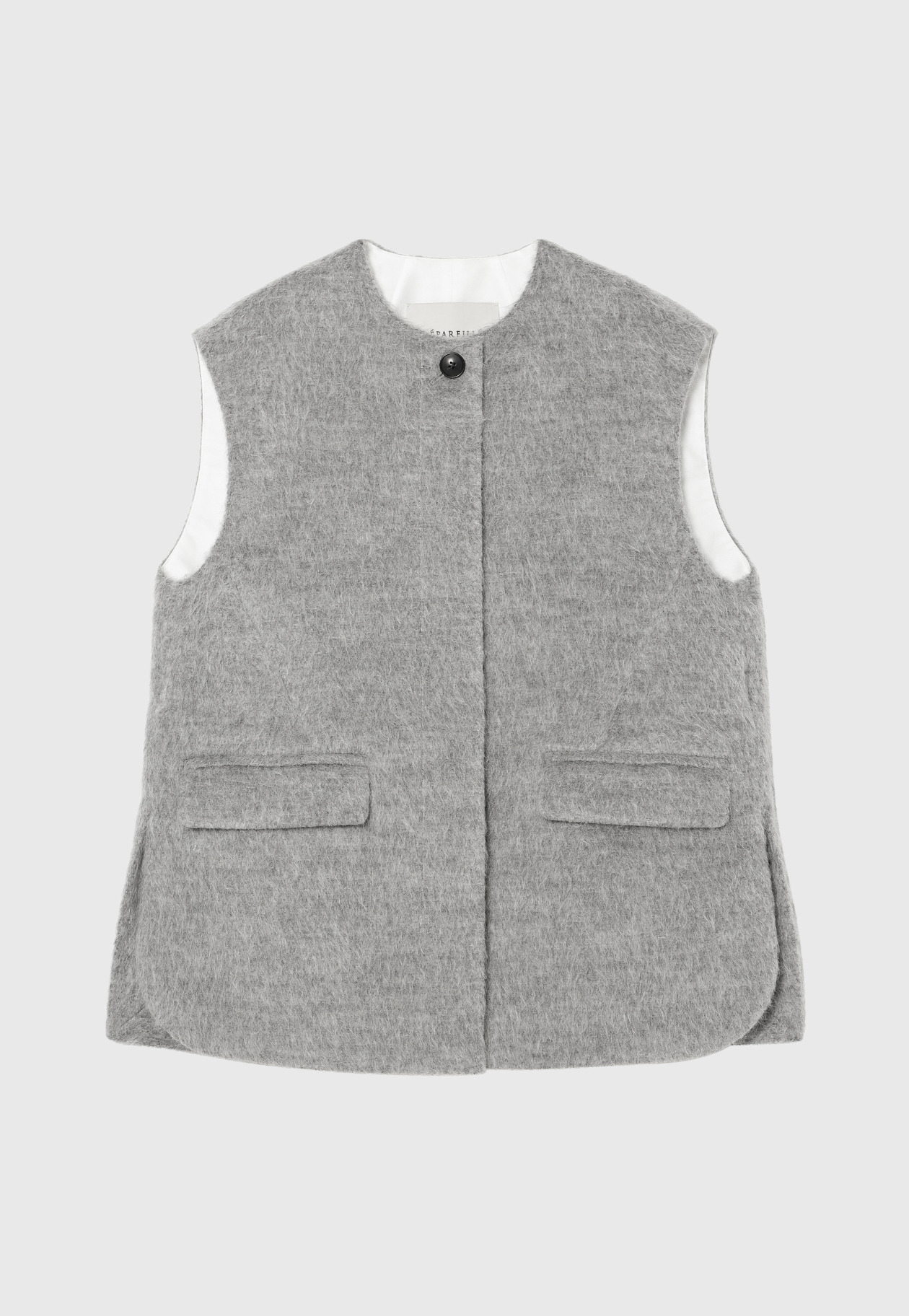 ALPACA MOHAIR SHAGGY GILET / アルパカモヘヤシャギージレ 詳細画像 Gray 5