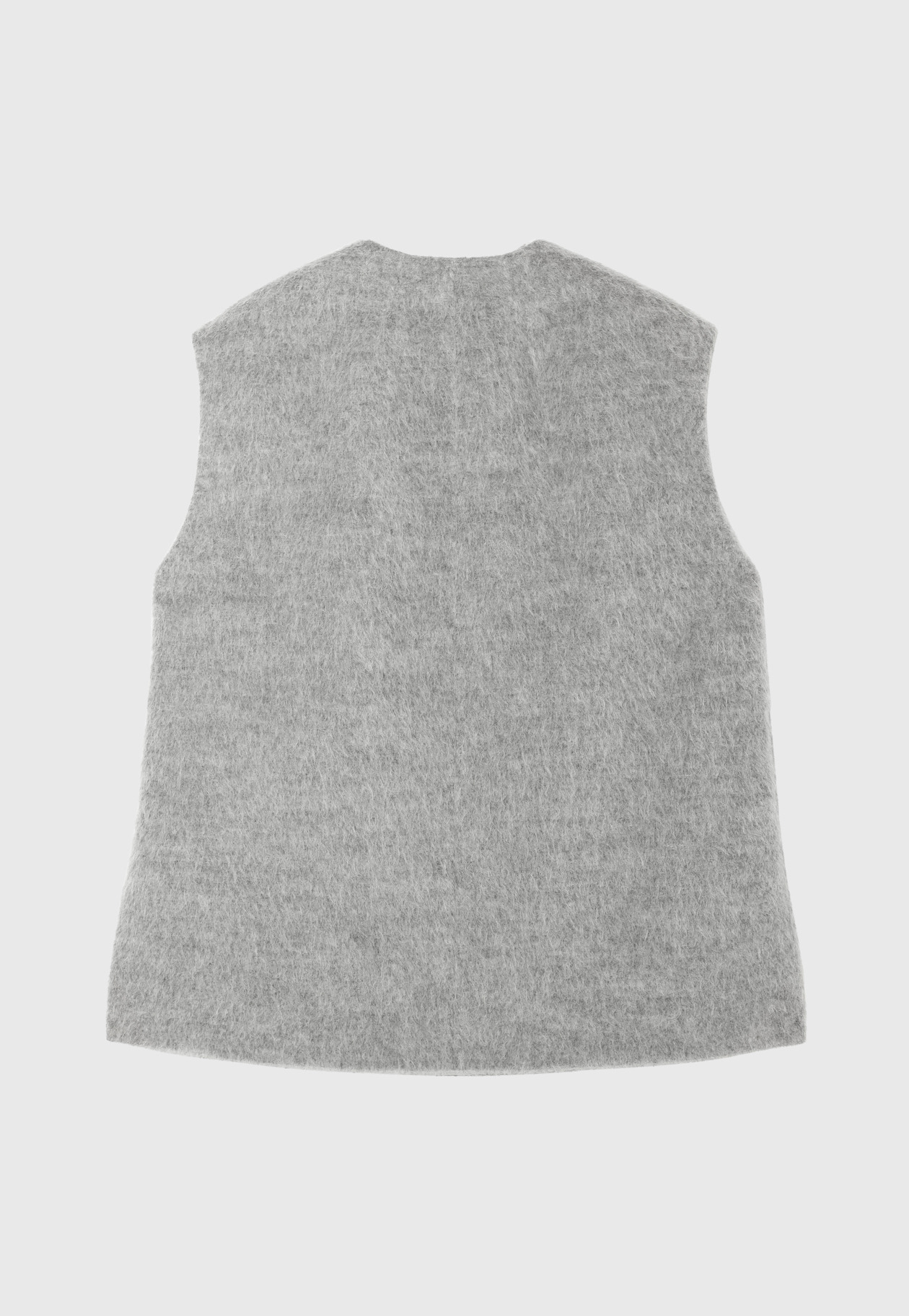 ALPACA MOHAIR SHAGGY GILET / アルパカモヘヤシャギージレ 詳細画像 Gray 6