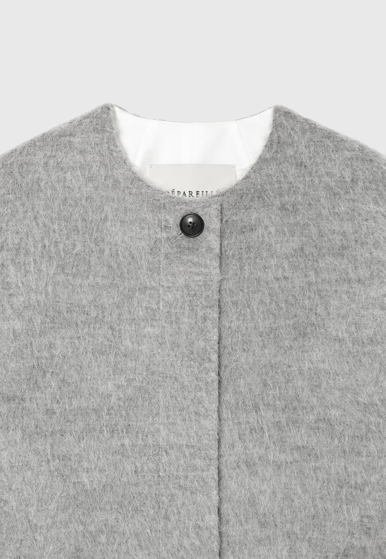 ALPACA MOHAIR SHAGGY GILET / アルパカモヘヤシャギージレ 詳細画像 Gray 8