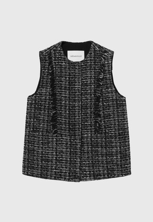 MIX TWEED GILET / ミックスツィードジレ