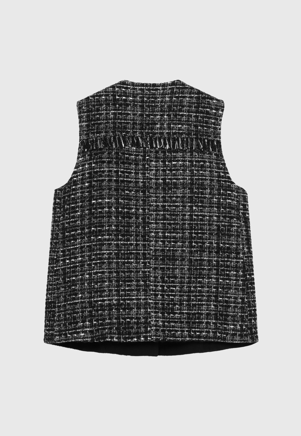 MIX TWEED GILET / ミックスツィードジレ 詳細画像 Black 2