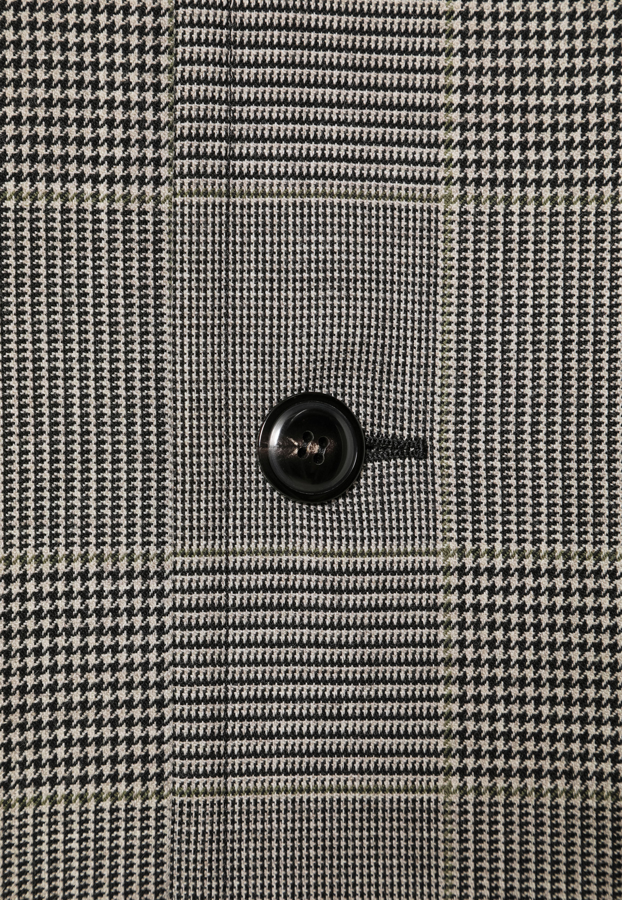 GLEN CHECK LEATHER COLLAR JACKET / グレンチェックレザーカラージャケット 詳細画像 Gray 13