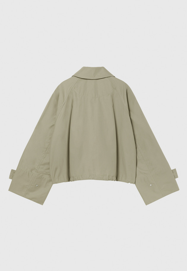 TAFFETA ZIP-UP BLOUSON / タフタジップアップブルゾン 詳細画像 Beige 8