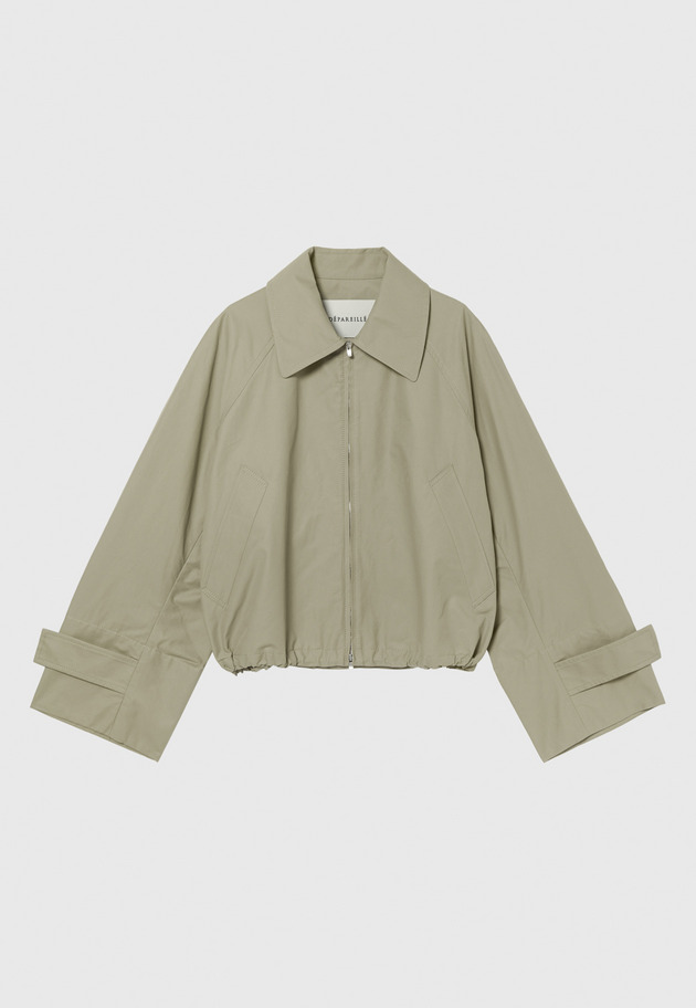 TAFFETA ZIP-UP BLOUSON / タフタジップアップブルゾン 詳細画像 Beige 9