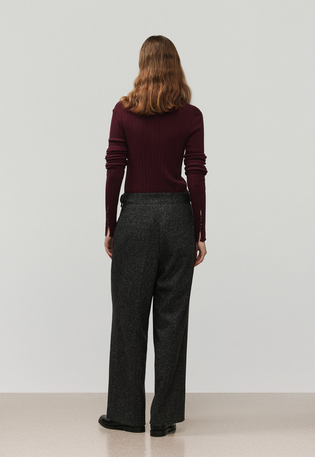 HIGH GAUGE RIB POLO CARDIGAN / ハイゲージリブポロカーディガン 詳細画像 Brd 3