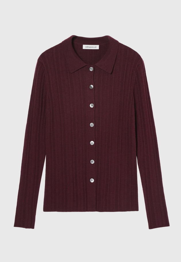 HIGH GAUGE RIB POLO CARDIGAN / ハイゲージリブポロカーディガン 詳細画像 Brd 6