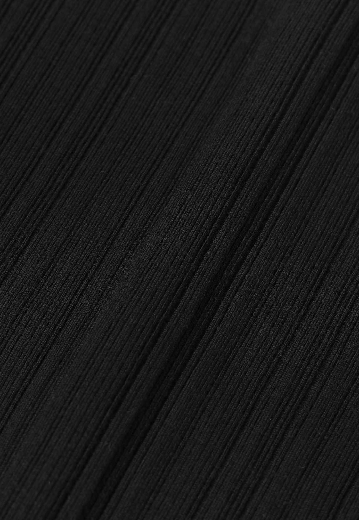 HIGH GAUGE RIB POLO CARDIGAN / ハイゲージリブポロカーディガン 詳細画像 Black 3