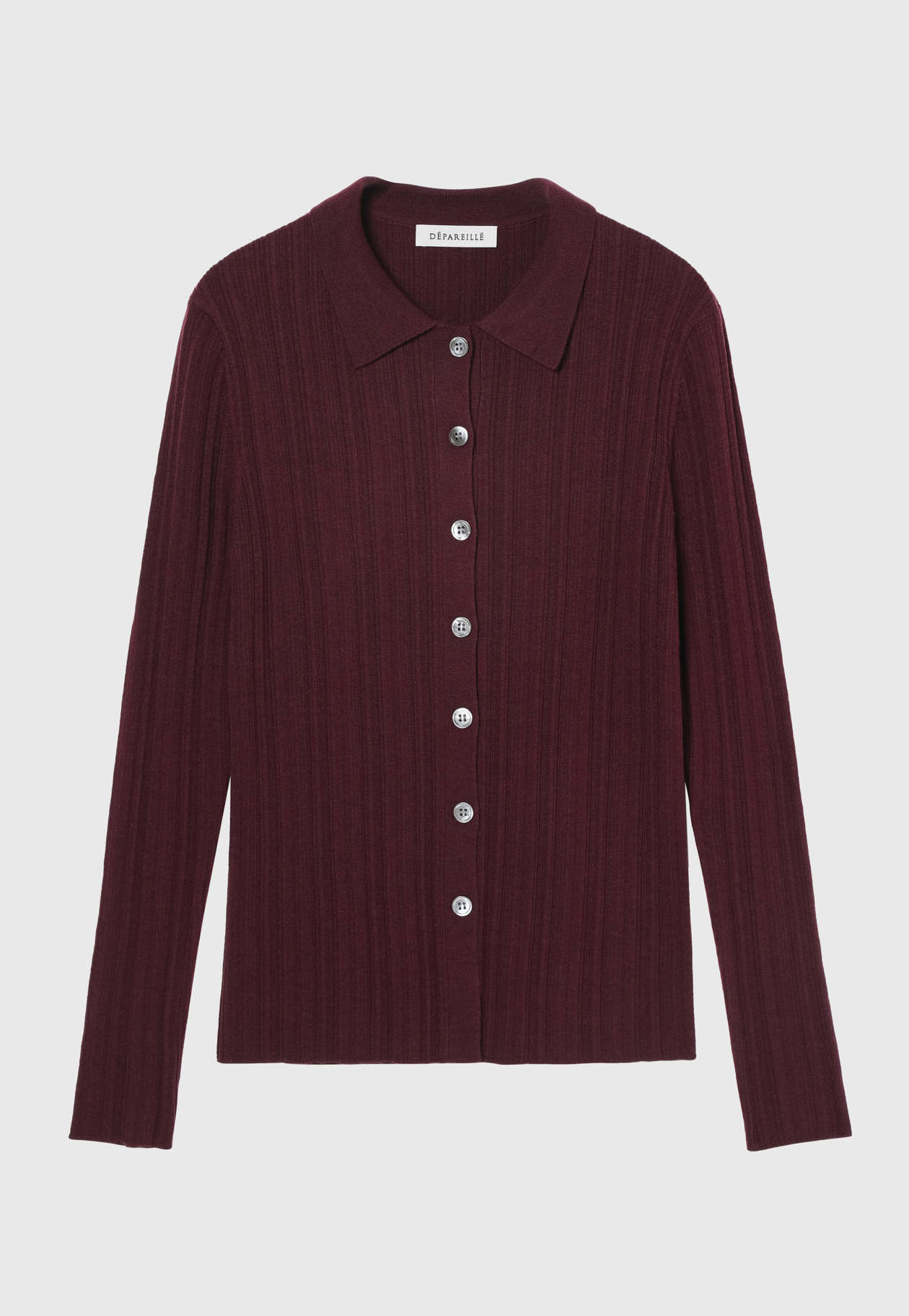 HIGH GAUGE RIB POLO CARDIGAN / ハイゲージリブポロカーディガン 詳細画像 Brd 6