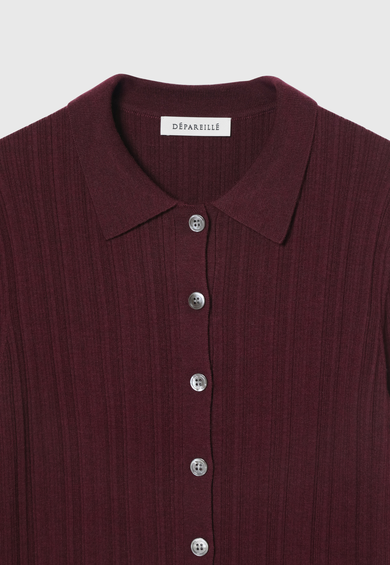 HIGH GAUGE RIB POLO CARDIGAN / ハイゲージリブポロカーディガン 詳細画像 Brd 8