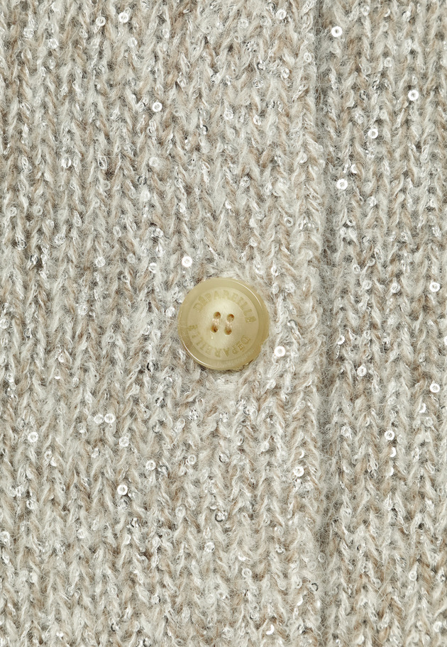 SEQUIN LOW GAUGE RIB CARDIGAN / シークインローゲージリブカーディガン 詳細画像 G.BE 5