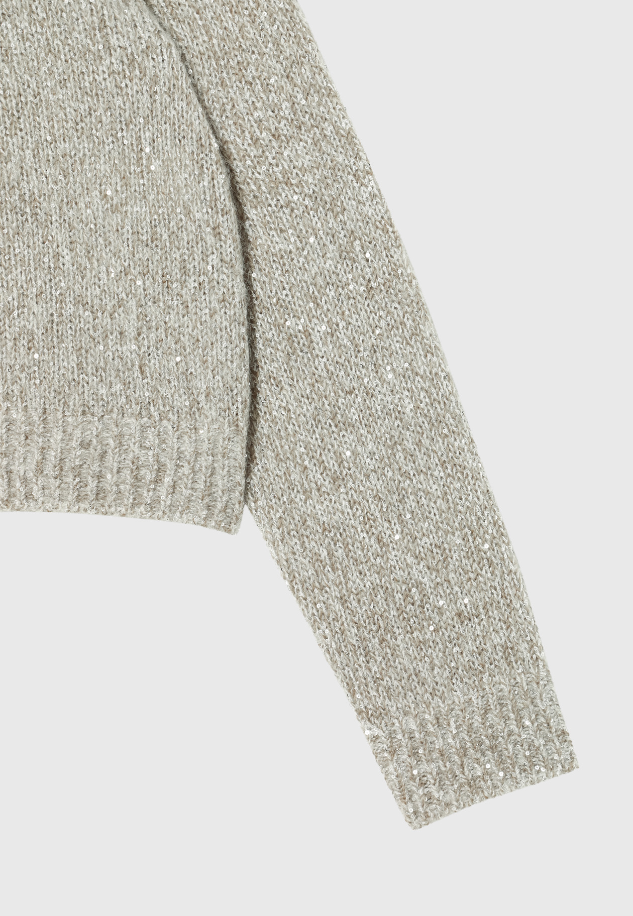 SEQUIN LOW GAUGE RIB CARDIGAN / シークインローゲージリブカーディガン 詳細画像 G.BE 4