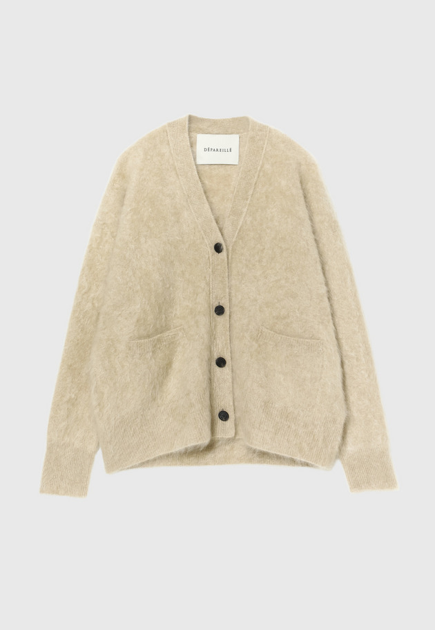 CASHMERE FUR CARDIGAN / カシミヤファーカーディガン 詳細画像 Beige 1