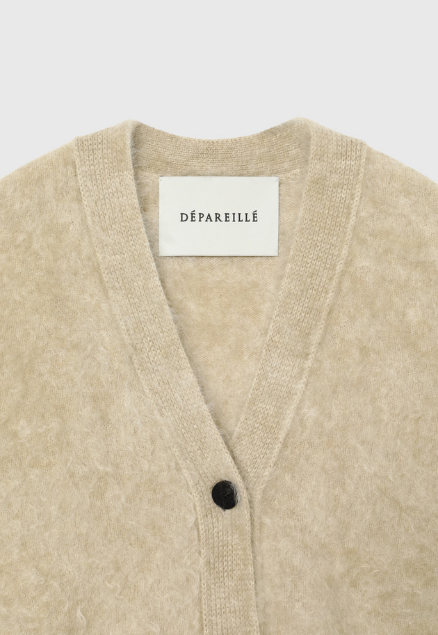 CASHMERE FUR CARDIGAN / カシミヤファーカーディガン 詳細画像 Beige 3