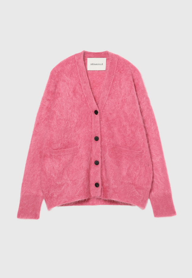 CASHMERE FUR CARDIGAN / カシミヤファーカーディガン 詳細画像 Pink 1