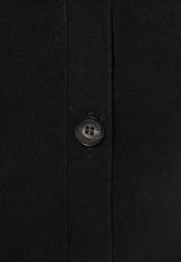 WASHABLE LOGO CARDIGAN / ウォッシャブルロゴカーディガン 詳細画像 Black 2