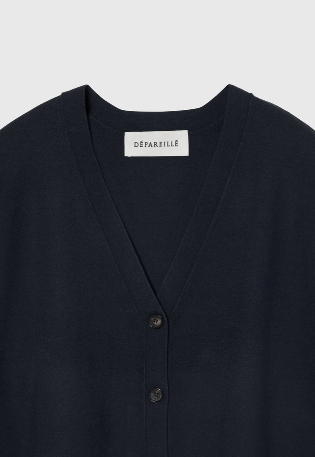 WASHABLE LOGO CARDIGAN / ウォッシャブルロゴカーディガン 詳細画像 Navy 3