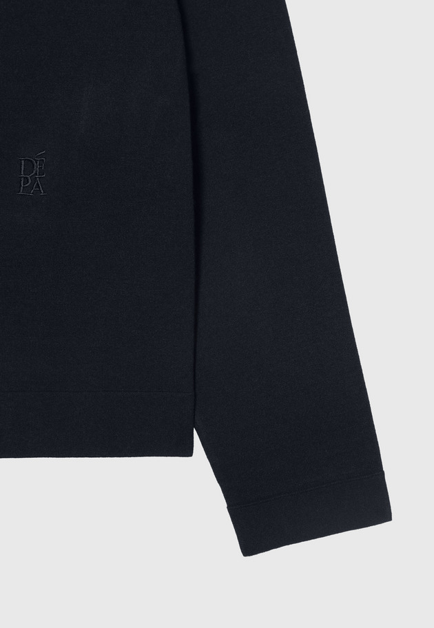 WASHABLE LOGO CARDIGAN / ウォッシャブルロゴカーディガン 詳細画像 Navy 4