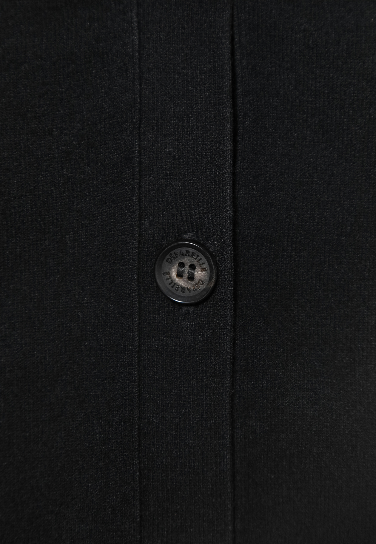 WASHABLE LOGO CARDIGAN / ウォッシャブルロゴカーディガン 詳細画像 Black 2