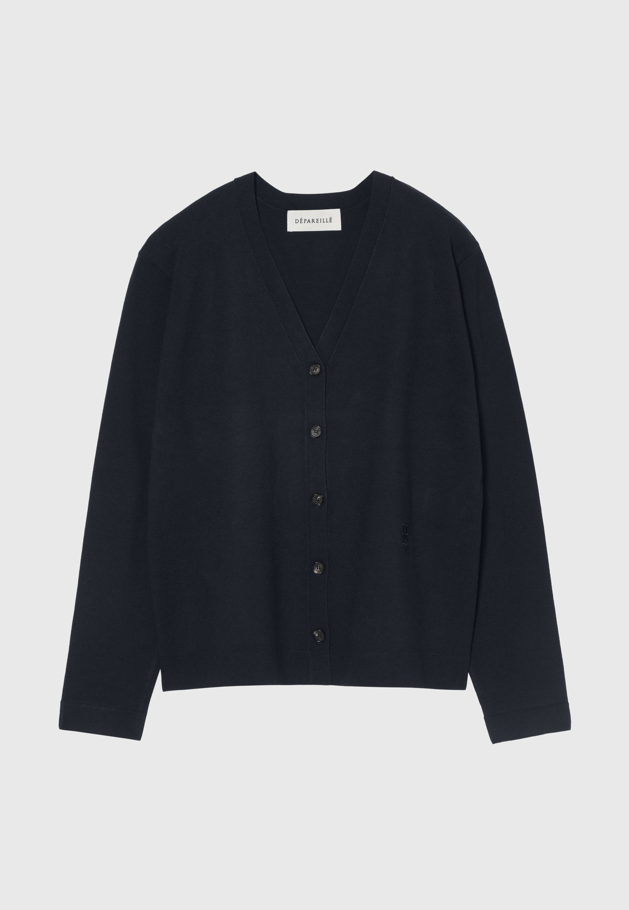 WASHABLE LOGO CARDIGAN / ウォッシャブルロゴカーディガン 詳細画像 Navy 1