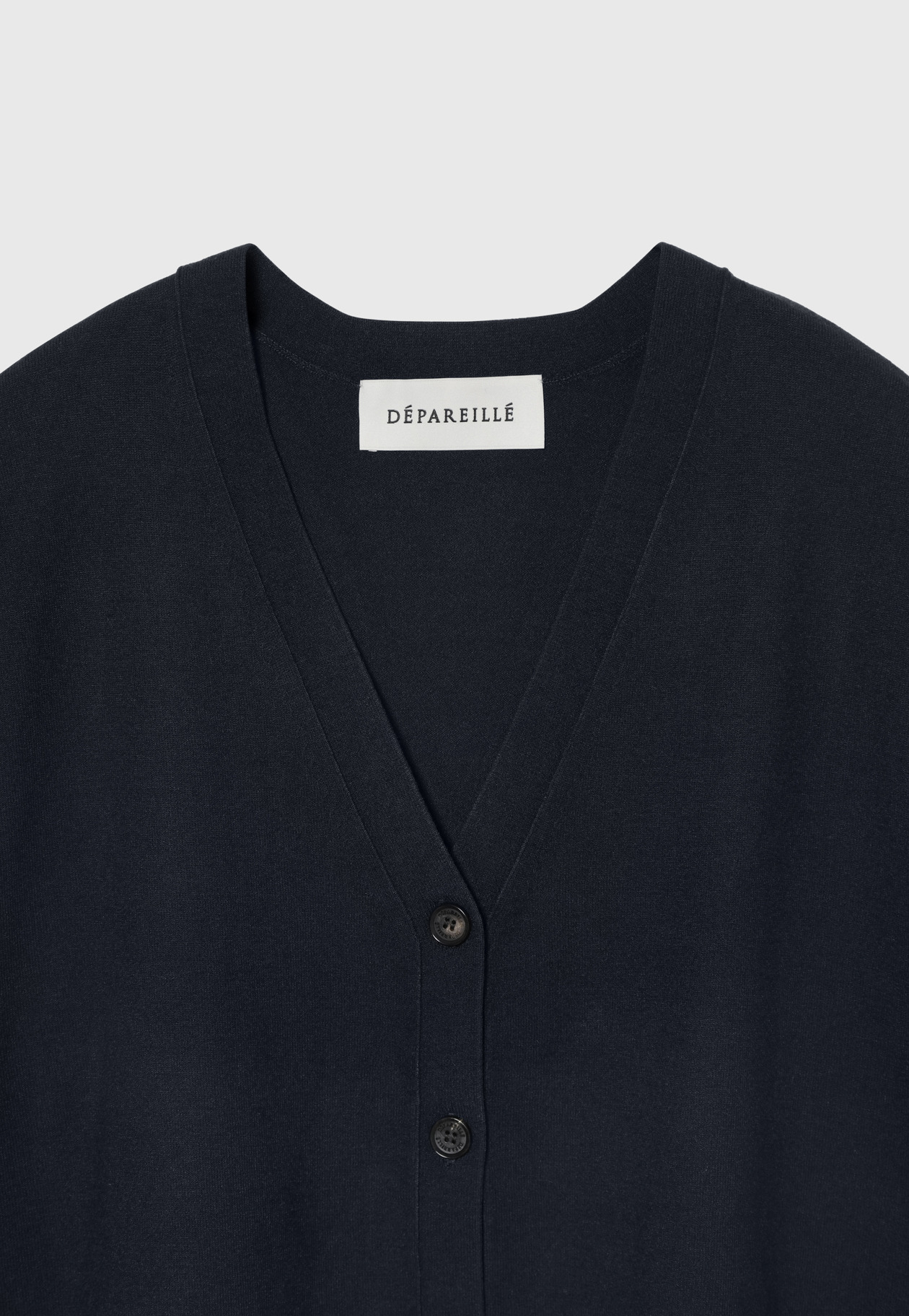 WASHABLE LOGO CARDIGAN / ウォッシャブルロゴカーディガン 詳細画像 Navy 3