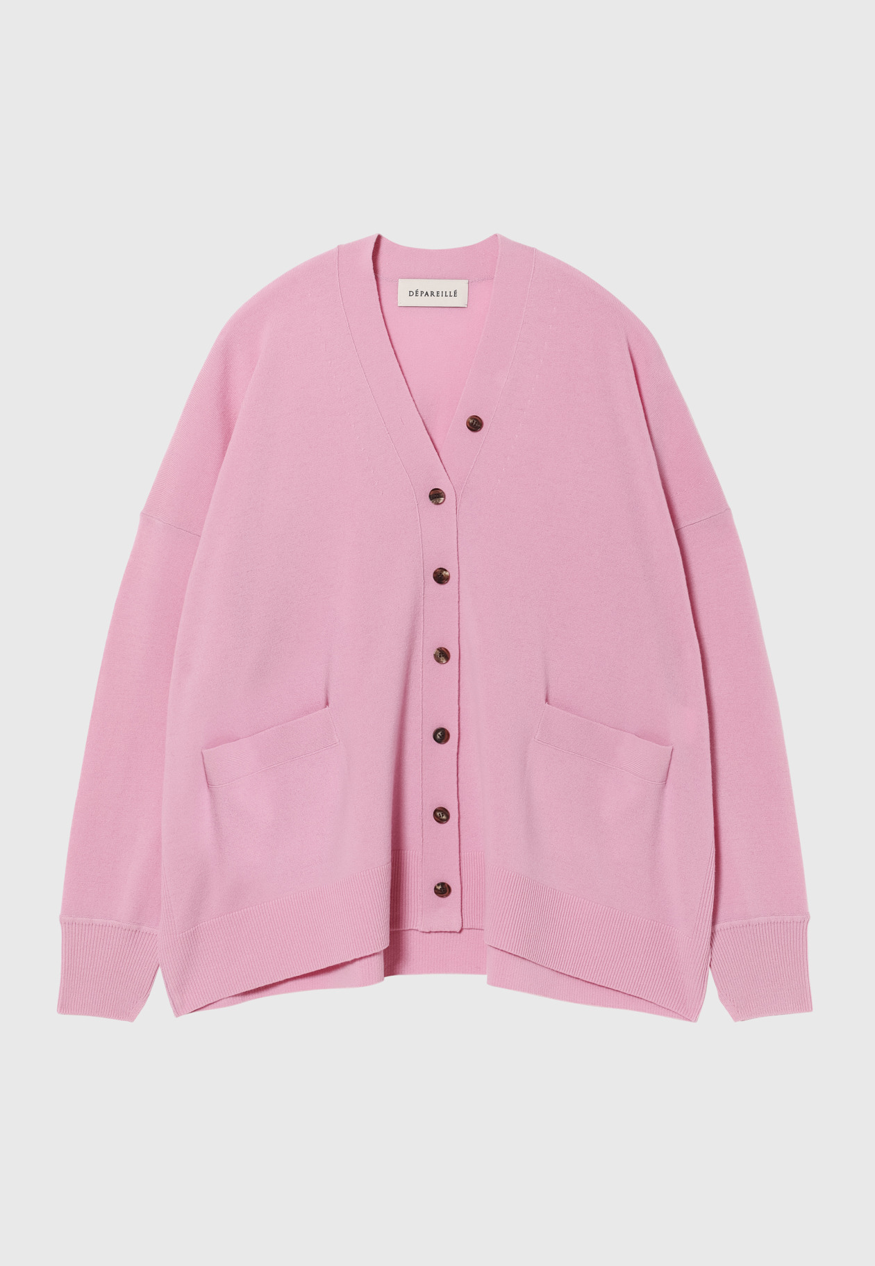 WOOLEN YARN CARDIGAN / ウールンヤーンカーディガン 詳細画像 Pink 1