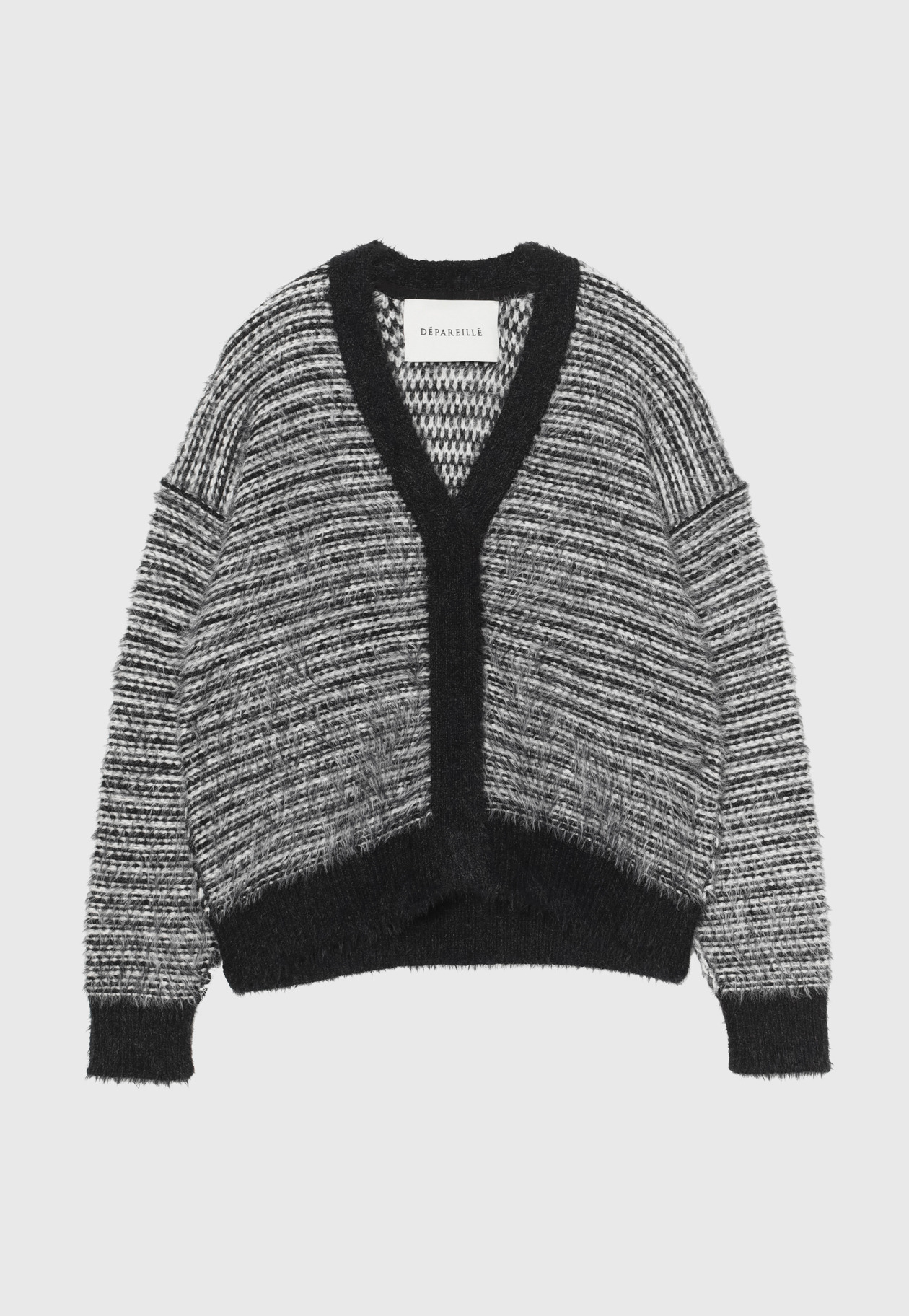 LOW GAUGE CORSAGE CARDIGAN / ローゲージコサージュカーディガン 詳細画像 Black 2