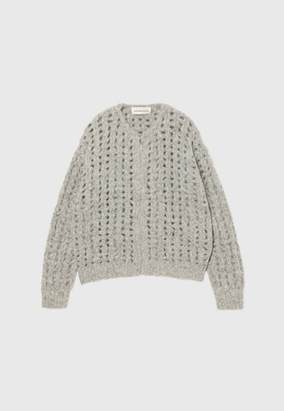 ALPACA ZIP CARDIGAN / アルパカジップカーディガン