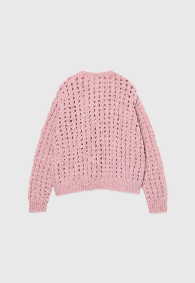 ALPACA ZIP CARDIGAN / アルパカジップカーディガン 詳細画像 Pink 2