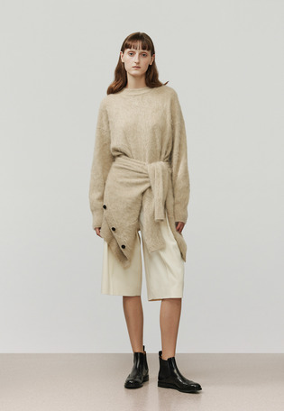 CASHMERE FUR CREW NECK / カシミヤファークルーネック