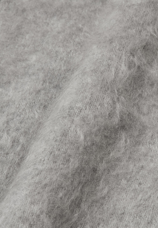 CASHMERE FUR CREW NECK / カシミヤファークルーネック 詳細画像 Gray 2