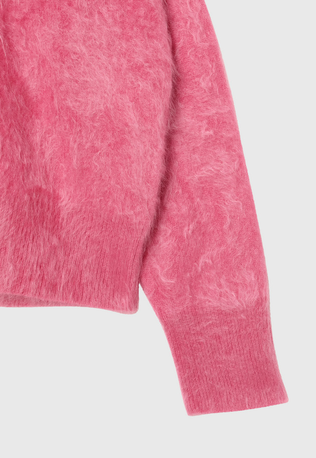 CASHMERE FUR CREW NECK / カシミヤファークルーネック 詳細画像 Pink 5