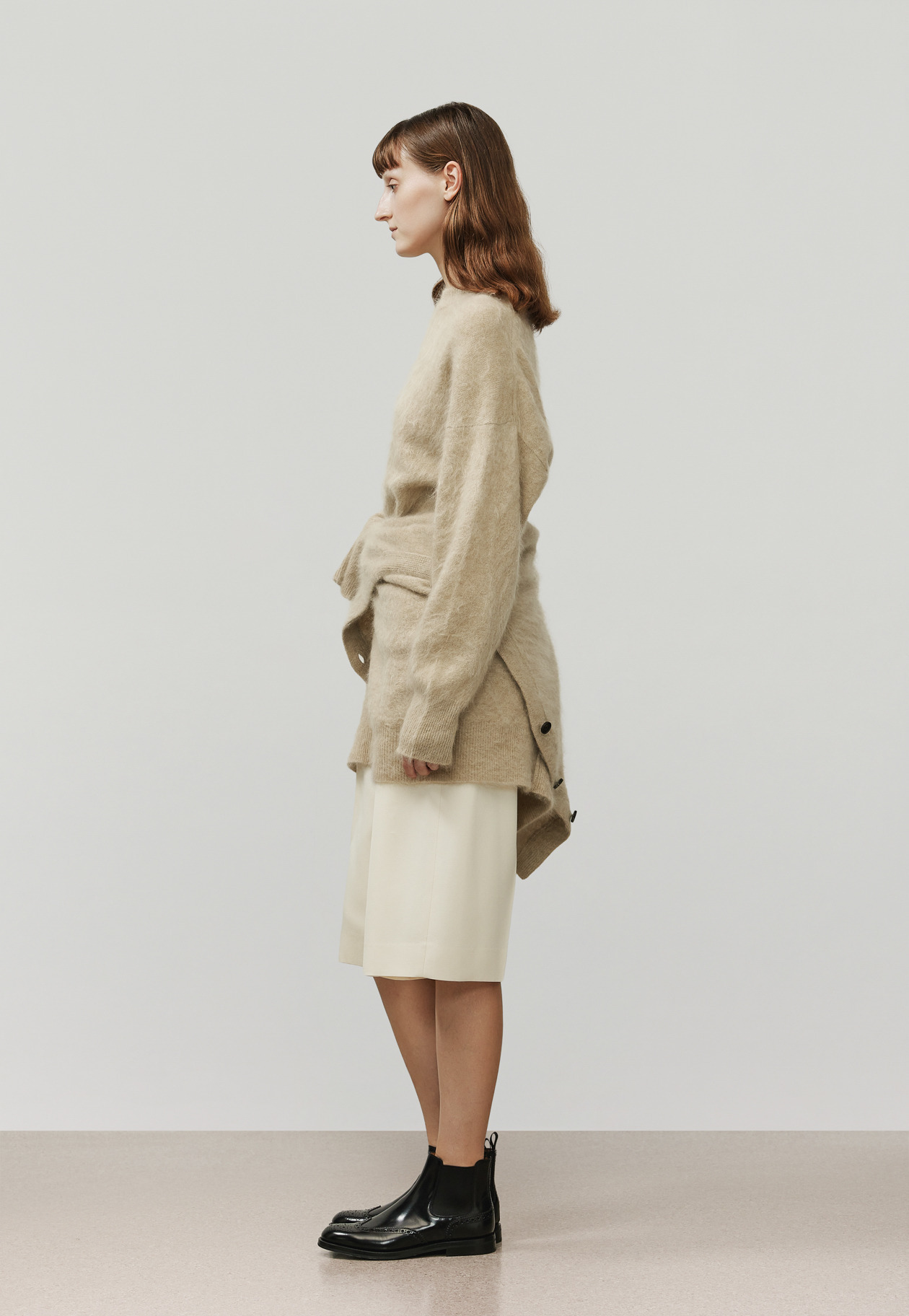 CASHMERE FUR CREW NECK / カシミヤファークルーネック 詳細画像 Beige 2