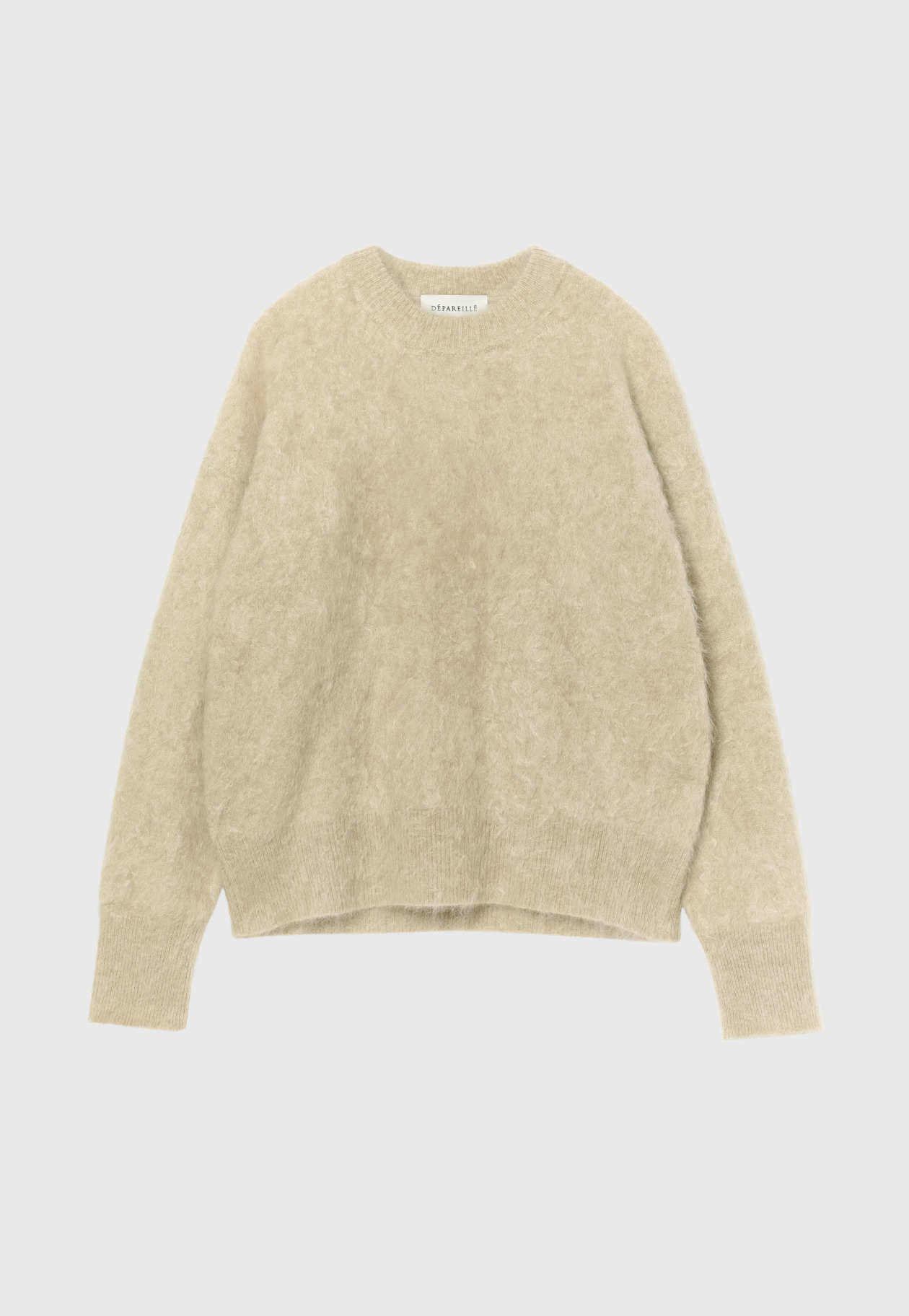 CASHMERE FUR CREW NECK / カシミヤファークルーネック 詳細画像 Beige 5