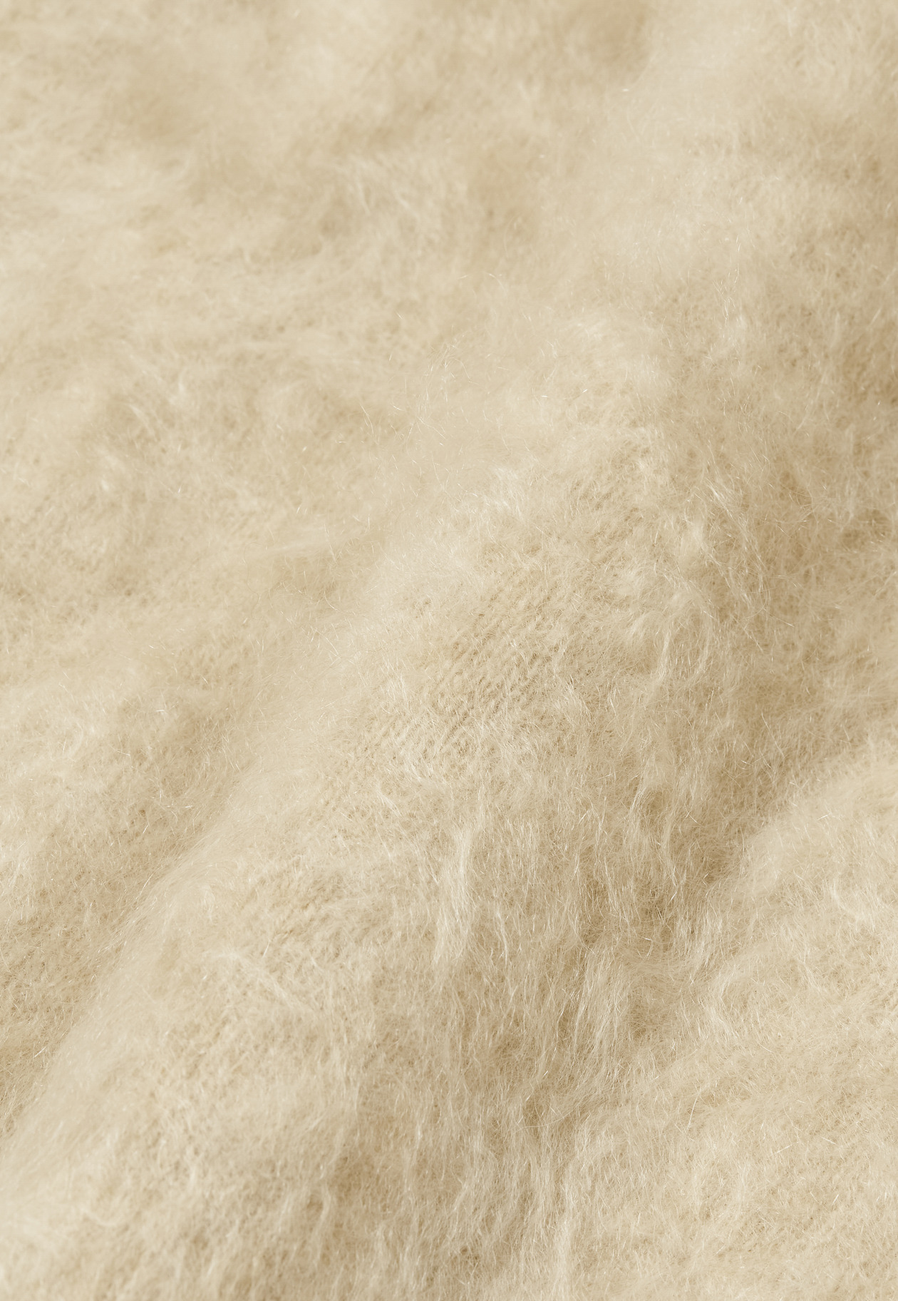 CASHMERE FUR CREW NECK / カシミヤファークルーネック 詳細画像 Beige 6