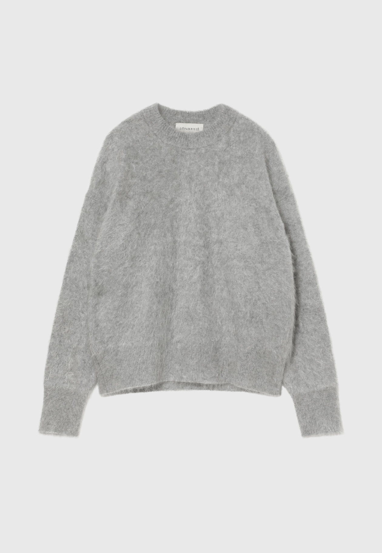 CASHMERE FUR CREW NECK / カシミヤファークルーネック 詳細画像 Gray 1
