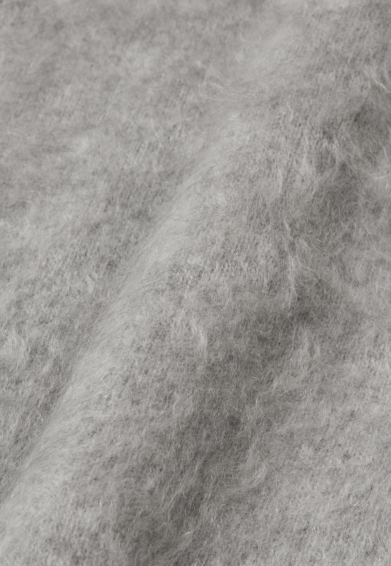 CASHMERE FUR CREW NECK / カシミヤファークルーネック 詳細画像 Gray 2