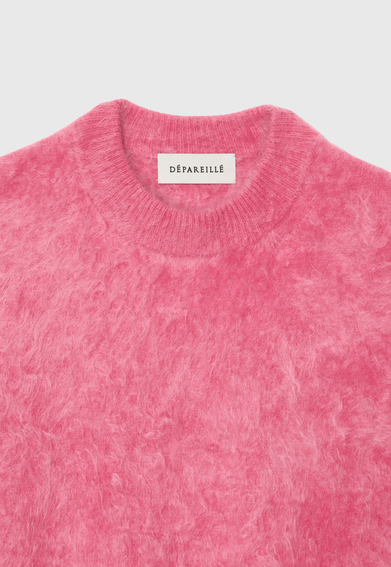 CASHMERE FUR CREW NECK / カシミヤファークルーネック 詳細画像 Pink 4
