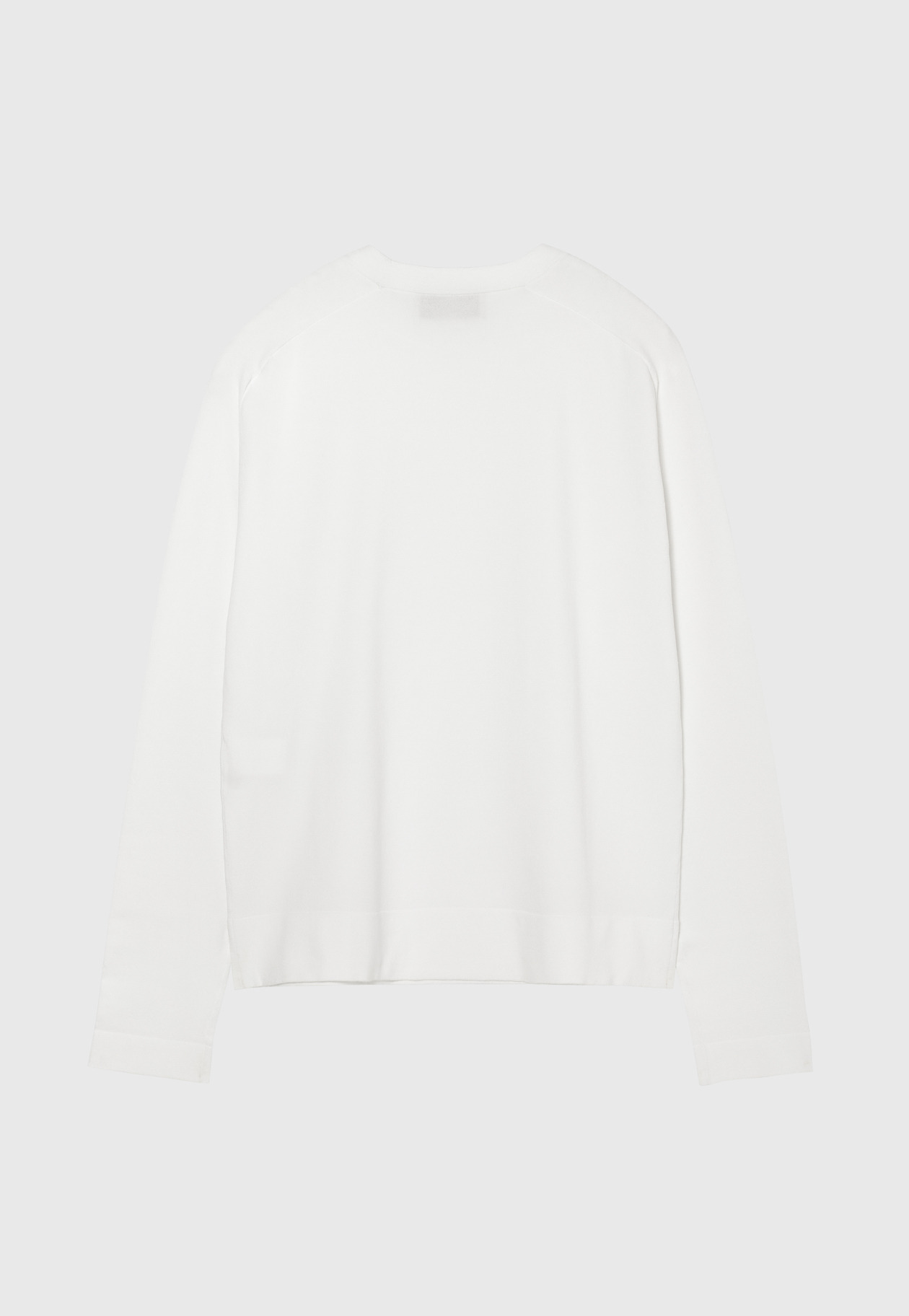 WASHABLE LOGO CREW NECK / ウォッシャブルロゴクルーネック 詳細画像 White 2