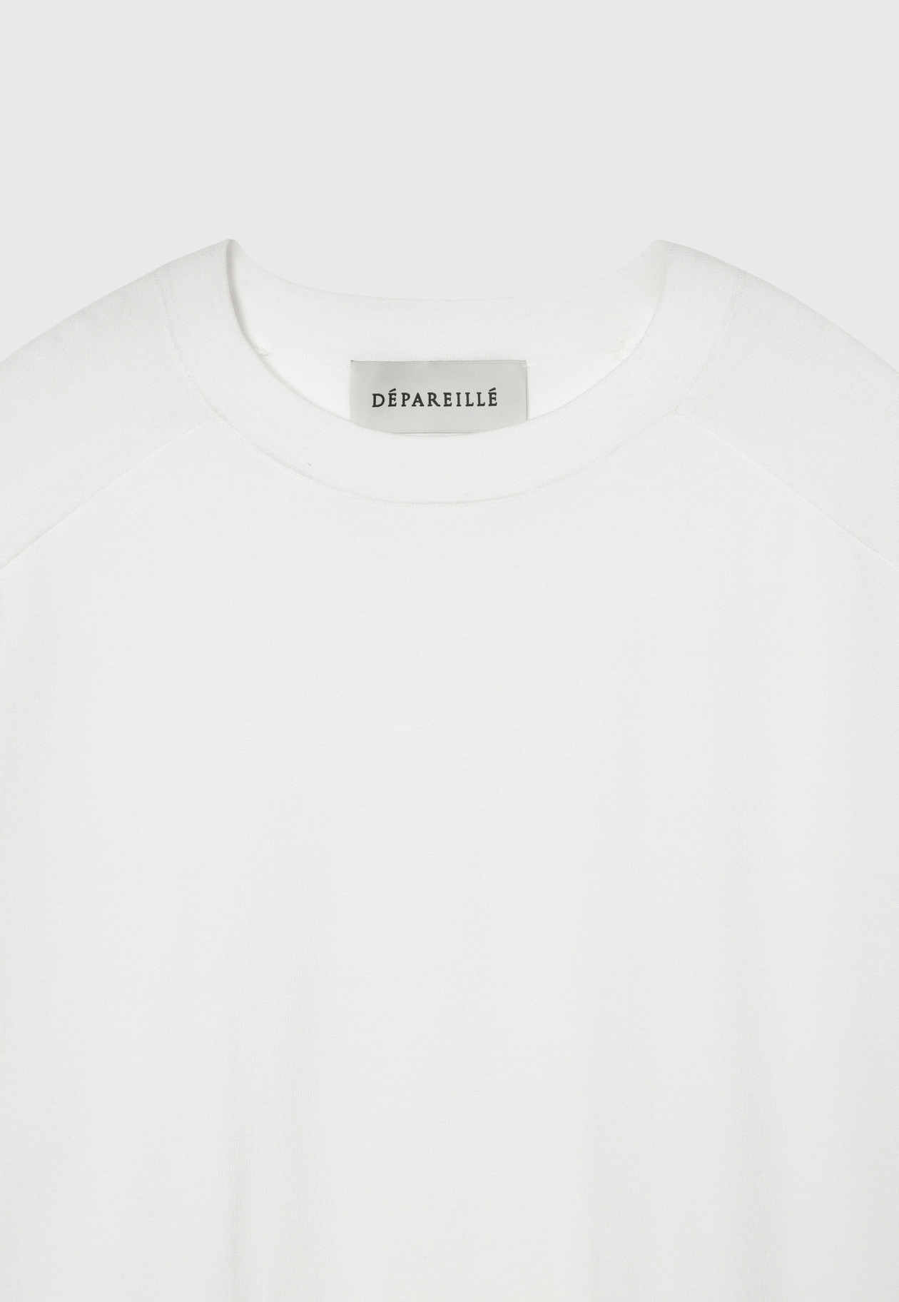 WASHABLE LOGO CREW NECK / ウォッシャブルロゴクルーネック 詳細画像 White 3