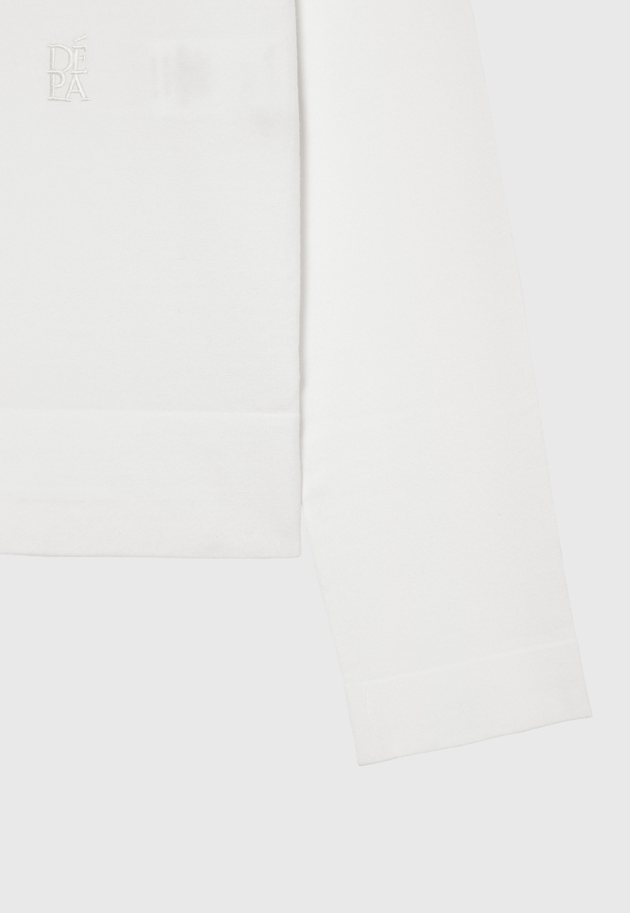 WASHABLE LOGO CREW NECK / ウォッシャブルロゴクルーネック 詳細画像 White 4