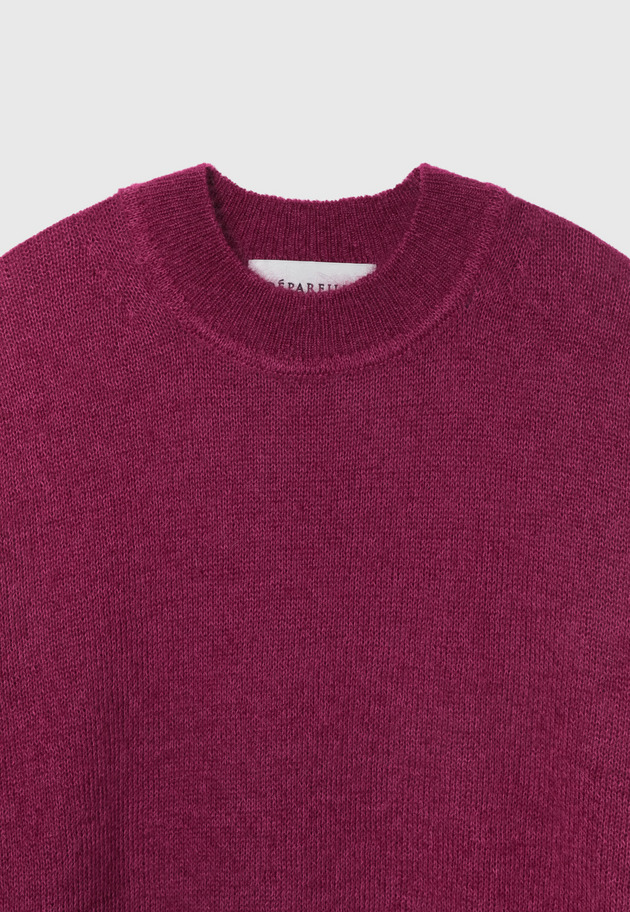 MOHAIR COTTON CREW NECK / モヘヤコットンクルーネック 詳細画像 Brd 3