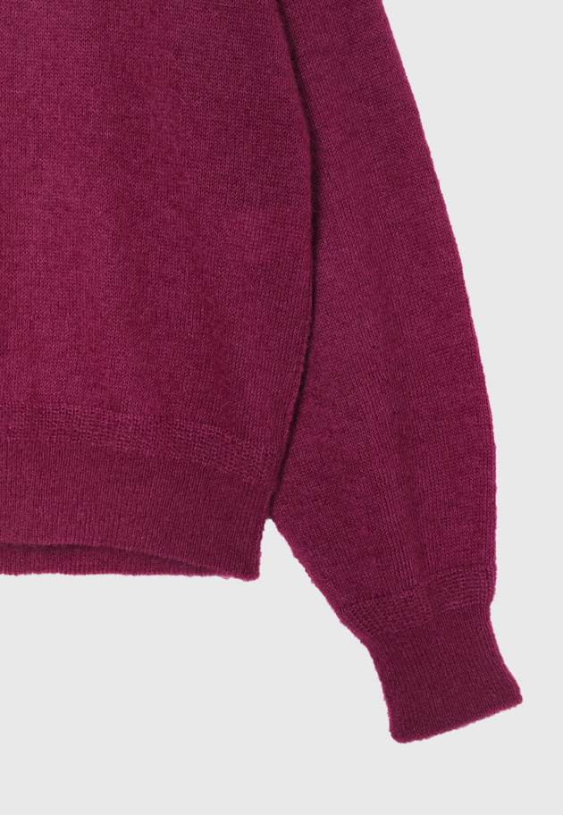 MOHAIR COTTON CREW NECK / モヘヤコットンクルーネック 詳細画像 Brd 4