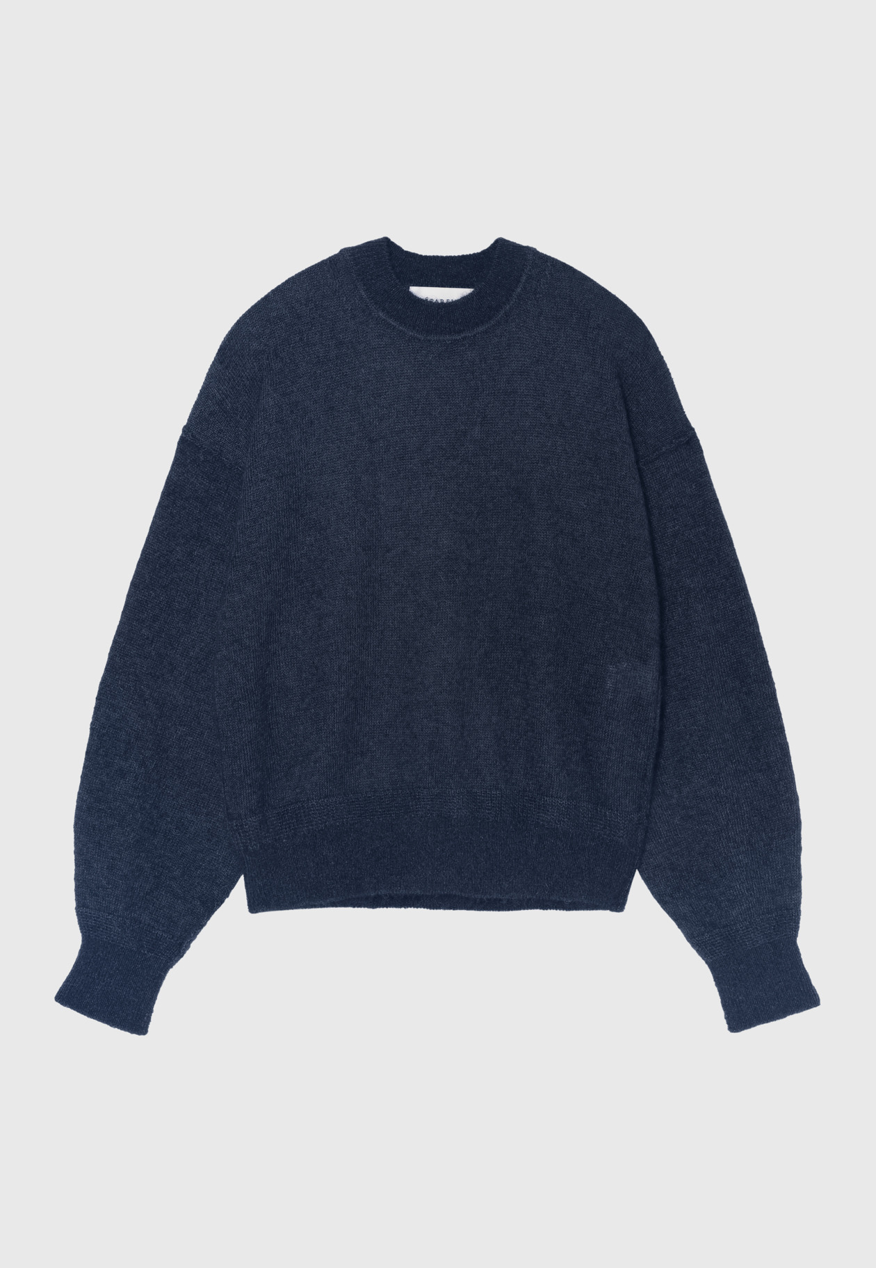 MOHAIR COTTON CREW NECK / モヘヤコットンクルーネック 詳細画像 Navy 1