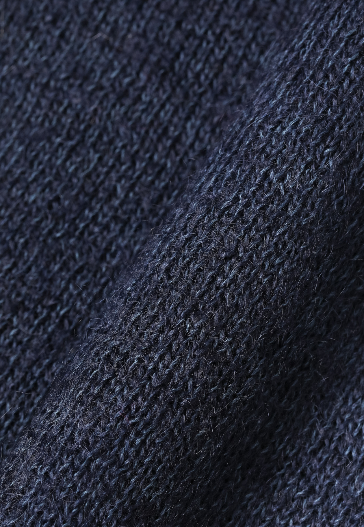 MOHAIR COTTON CREW NECK / モヘヤコットンクルーネック 詳細画像 Navy 2