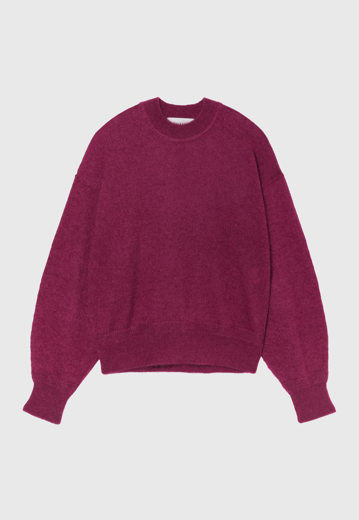 MOHAIR COTTON CREW NECK / モヘヤコットンクルーネック 詳細画像 Brd 1